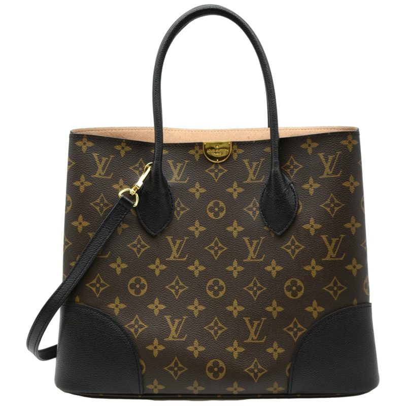 LOUIS VUITTON Flandrin Monogram Canvas Tote Shoulder Bag Brown - Image 13