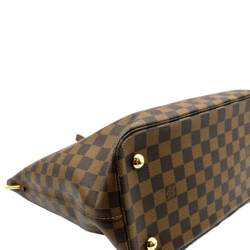 LOUIS VUITTON Belmont Damier Ebene Shoulder Bag Brown - Image 7