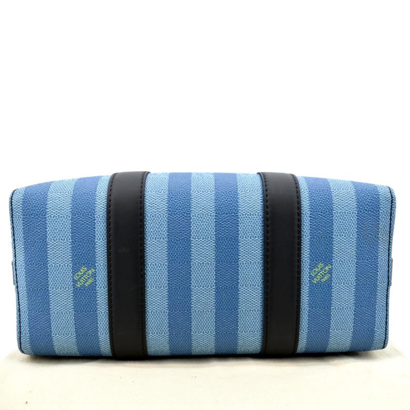 LOUIS VUITTON City Keepall Damier Stripes Shoulder Bag Gradient Blue - Image 9