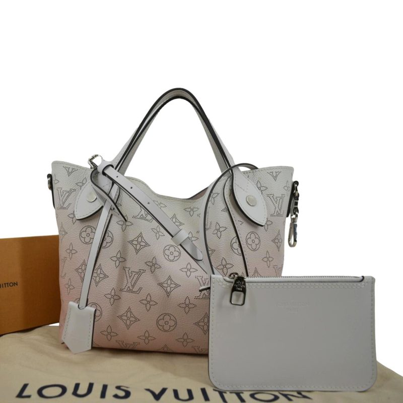 LOUIS VUITTON Hina PM Mahina Leather Tote Shoulder Bag Lilas - Image 2
