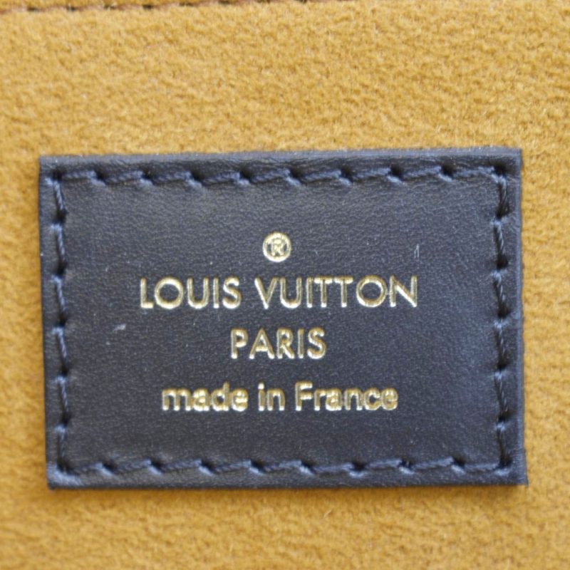 Louis Vuitton Onthego GM Monogram Empreinte Leather Tote Bag Black - Image 11