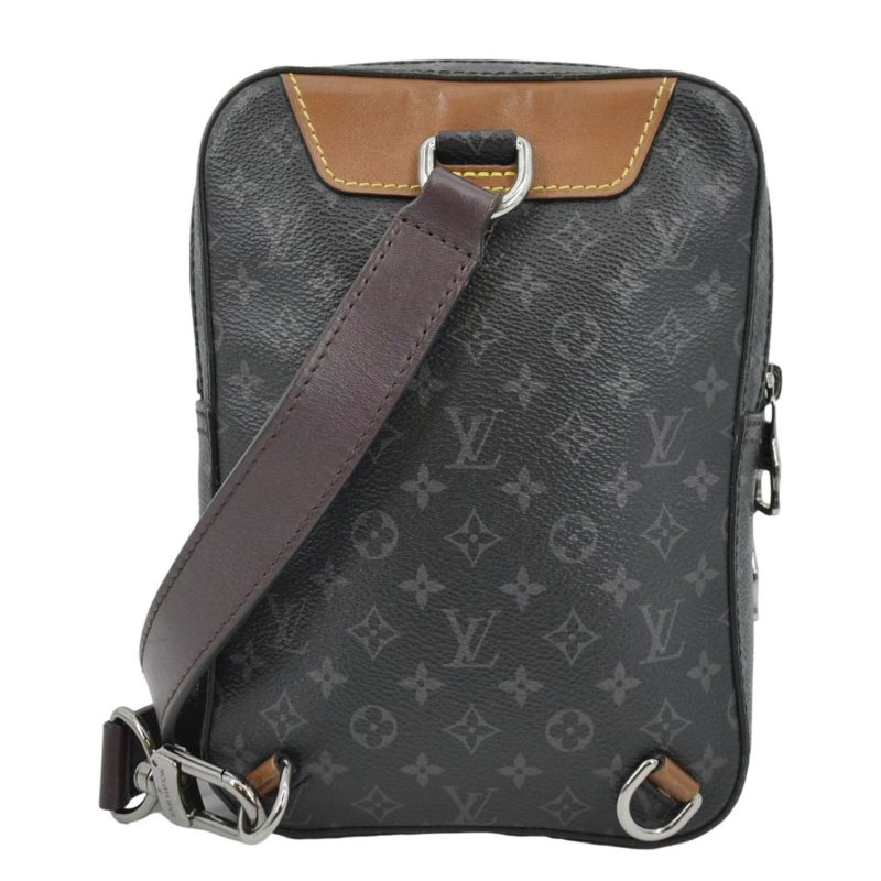 LOUIS VUITTON Avenue Sling Patchwork Monogram Eclipse Crossbody Bag Grey - Image 2
