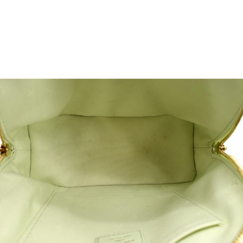 LOUIS VUITTON Alma BB Bubblegram Quilted Leather Satchel Crossbody Bag Green - Image 9