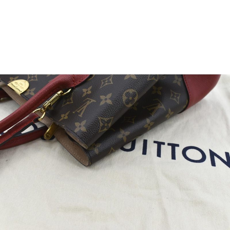 LOUIS VUITTON Flandrin Monogram Canvas Tote Shoulder Bag Cerise Cherry - Image 5