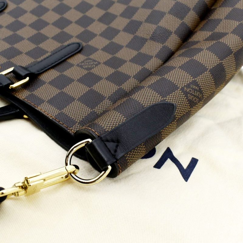 LOUIS VUITTON Belmont Damier Ebene Shoulder Bag Brown - Image 4