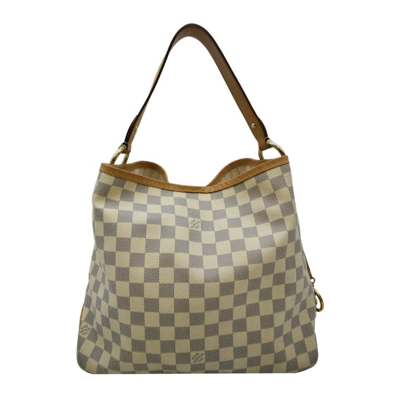 LOUIS VUITTON Delightful PM Damier Azur Hobo Bag White - Image 2