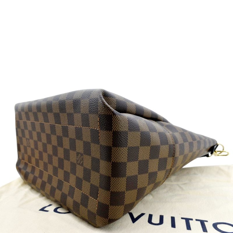 LOUIS VUITTON Belmont Damier Ebene Shoulder Bag Brown - Image 5