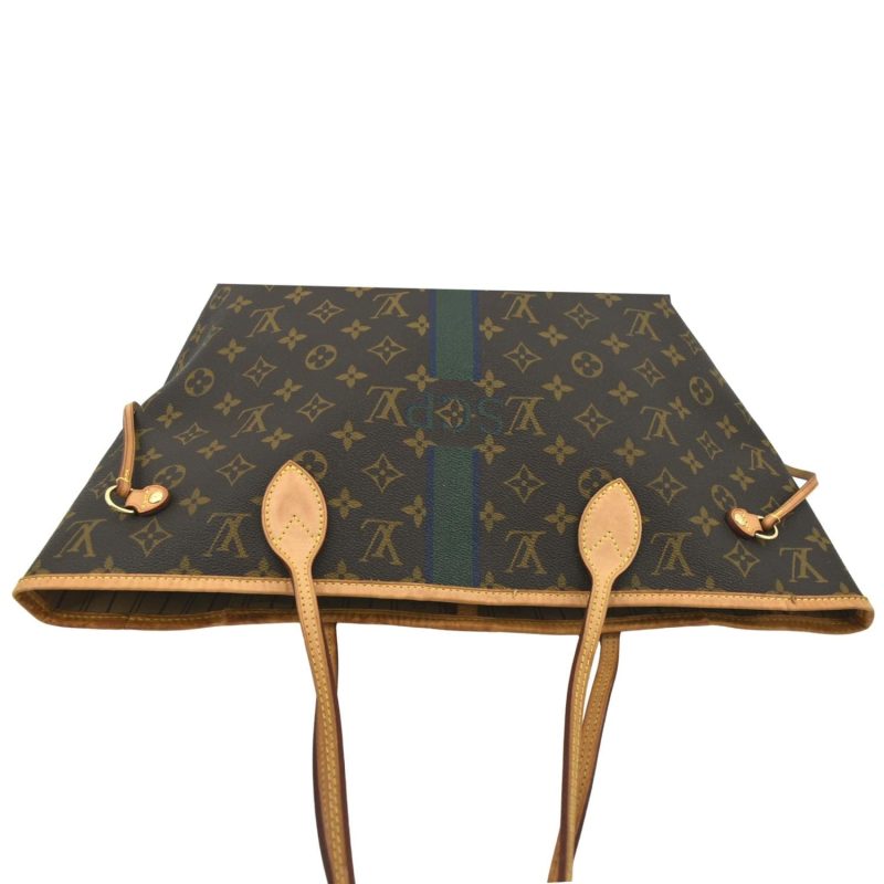 LOUIS VUITTON Neverfull My LV Heritage Monogram Canvas Tote Bag Brown - Image 3