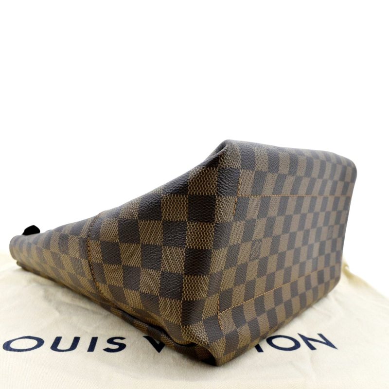 LOUIS VUITTON Belmont Damier Ebene Shoulder Bag Brown - Image 6