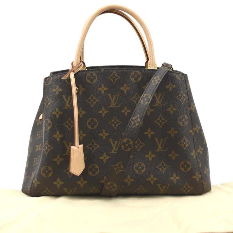 LOUIS VUITTON Montaigne MM Monogram Canvas Shoulder Bag Brown - Image 2