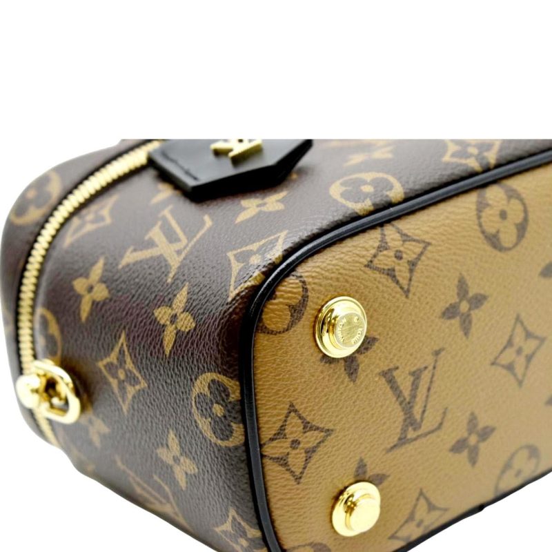 LOUIS VUITTON Vanity PM Monogram Reverse Canvas Crossbody Bag Brown - Image 5