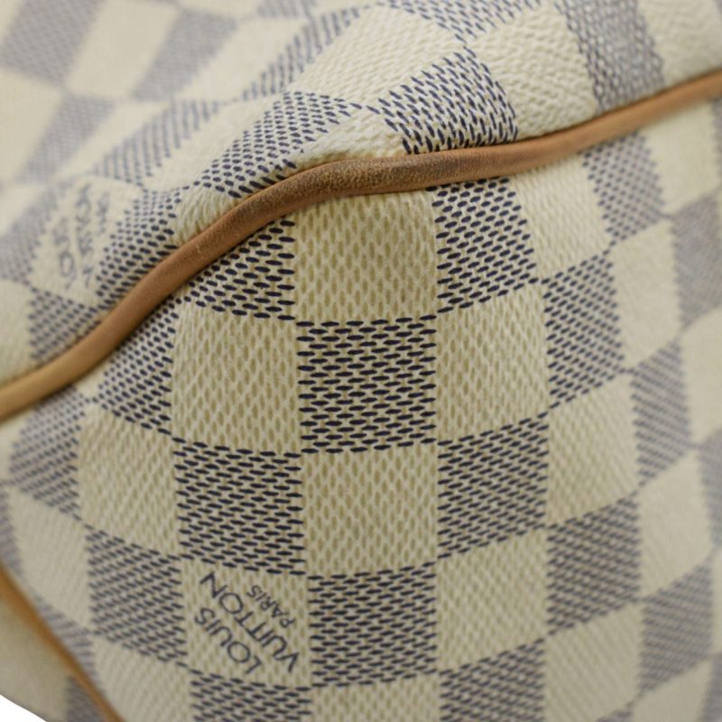 LOUIS VUITTON Delightful PM Damier Azur Hobo Bag White - Image 8
