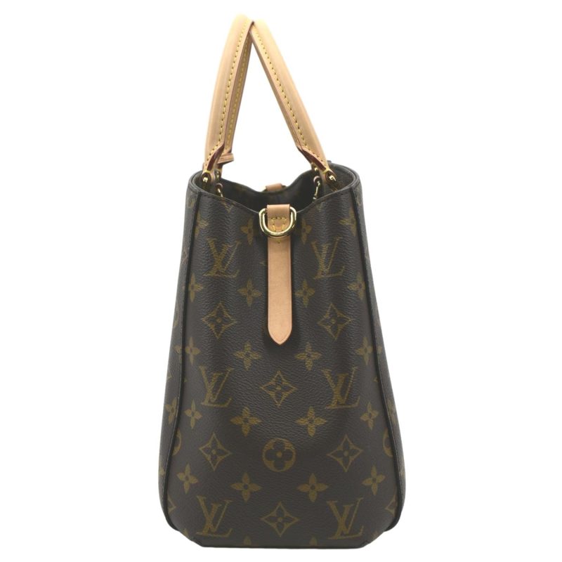 LOUIS VUITTON Montaigne MM Monogram Canvas Shoulder Bag Brown - Image 4