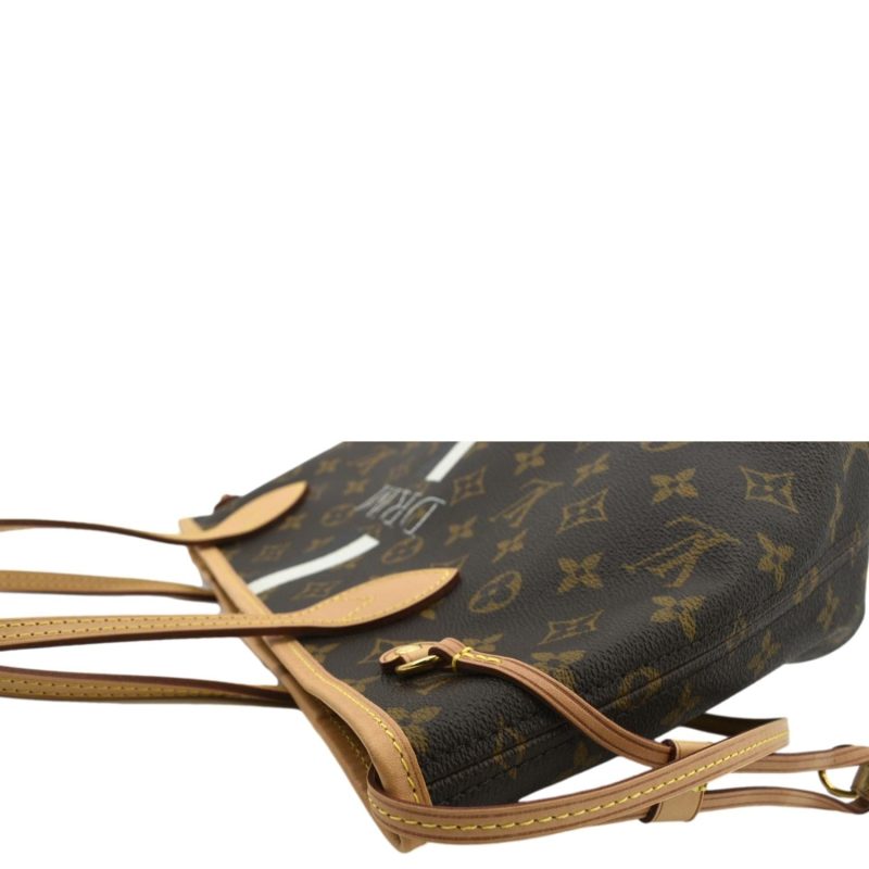 Louis Vuitton Neverfull PM Monogram Canvas Tote Bag Brown - Image 4