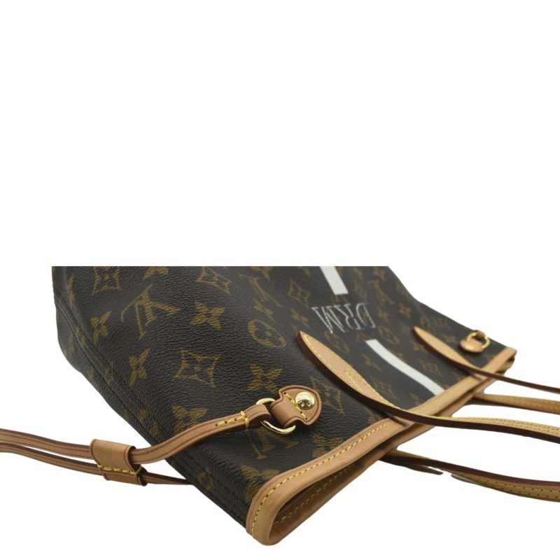 Louis Vuitton Neverfull PM Monogram Canvas Tote Bag Brown - Image 5