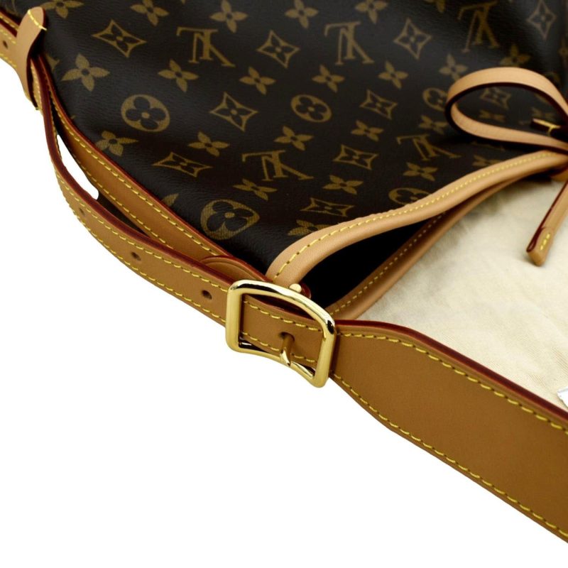 LOUIS VUITTON Carryall MM Monogram Canvas Shoulder Bag Brown - Image 6