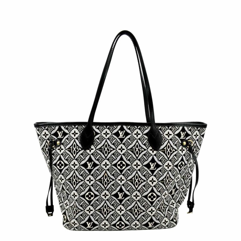 Louis Vuitton Since 1854 Neverfull MM Jacquard Shoulder Bag Grey - Image 12