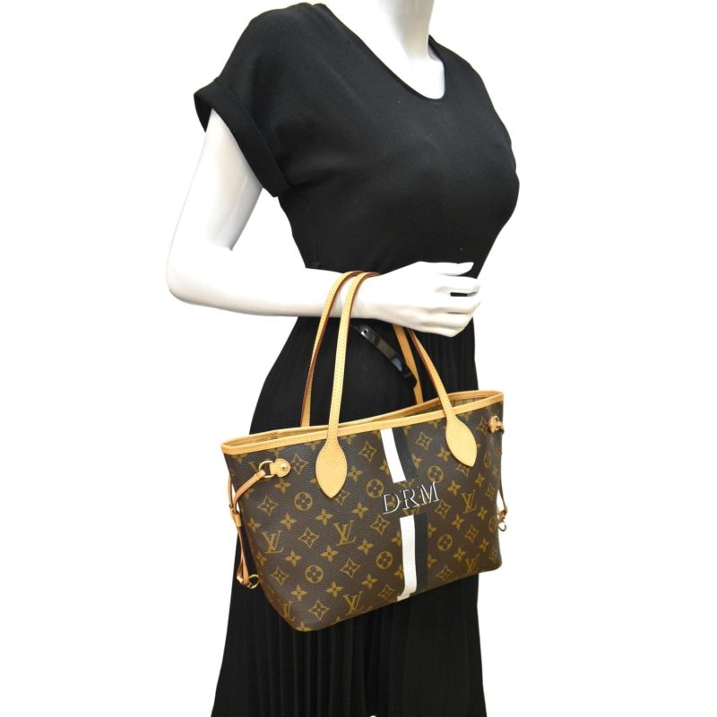Louis Vuitton Neverfull PM Monogram Canvas Tote Bag Brown