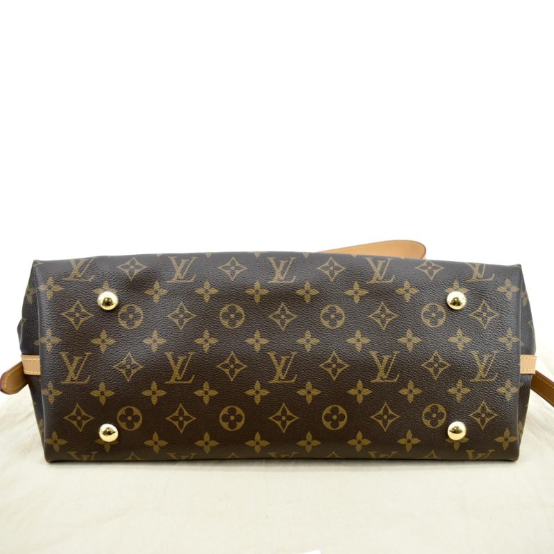 LOUIS VUITTON Carryall MM Monogram Canvas Shoulder Bag Brown - Image 8