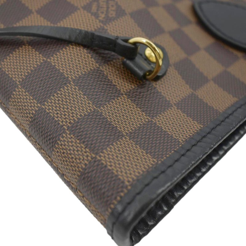 LOUIS VUITTON Neverfull Karakoram MM Damier Ebene Tote Shoulder Bag Red - Image 4