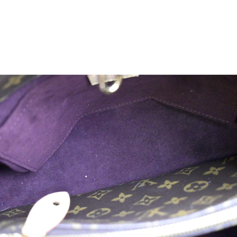 LOUIS VUITTON Montaigne MM Monogram Canvas Shoulder Bag Brown - Image 9