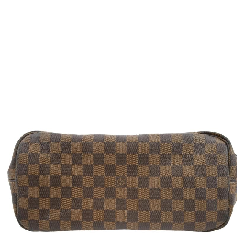 LOUIS VUITTON Neverfull Karakoram MM Damier Ebene Tote Shoulder Bag Red - Image 7