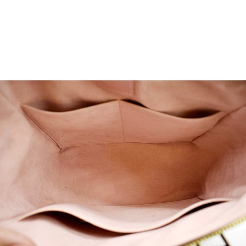 Louis Vuitton Caissa PM Damier Ebene Tote Shoulder Bag Rose Ballerine - Image 10