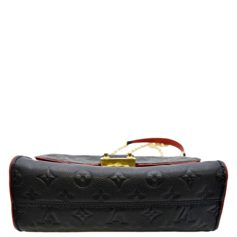 LOUIS VUITTON Saint Sulpice PM Empreinte Leather Crossbody Bag Noir - Image 9
