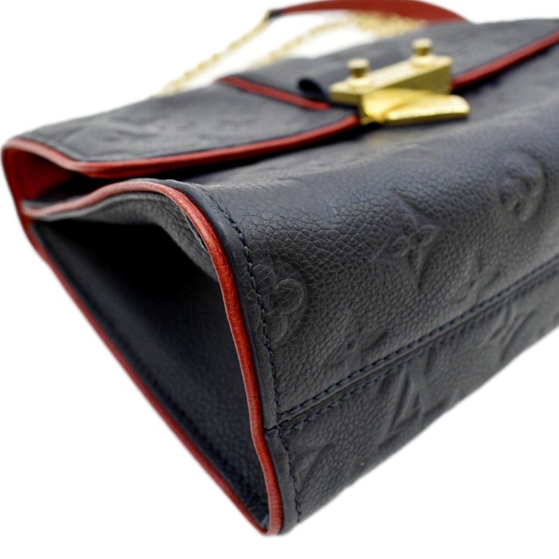 LOUIS VUITTON Saint Sulpice PM Empreinte Leather Crossbody Bag Noir - Image 7