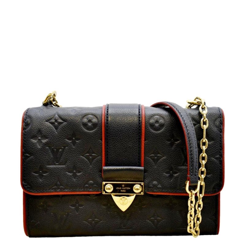 LOUIS VUITTON Saint Sulpice PM Empreinte Leather Crossbody Bag Noir - Image 13