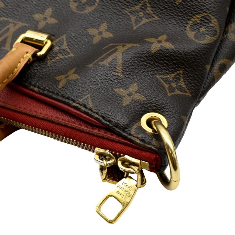LOUIS VUITTON Pallas MM Monogram Canvas Shoulder Bag Brown - Image 6