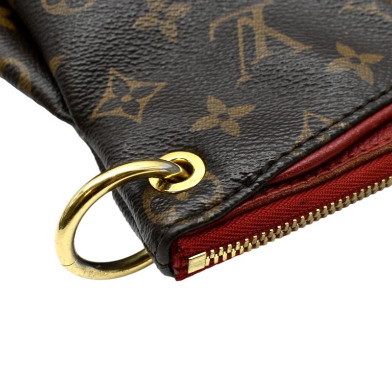 LOUIS VUITTON Pallas MM Monogram Canvas Shoulder Bag Brown - Image 5