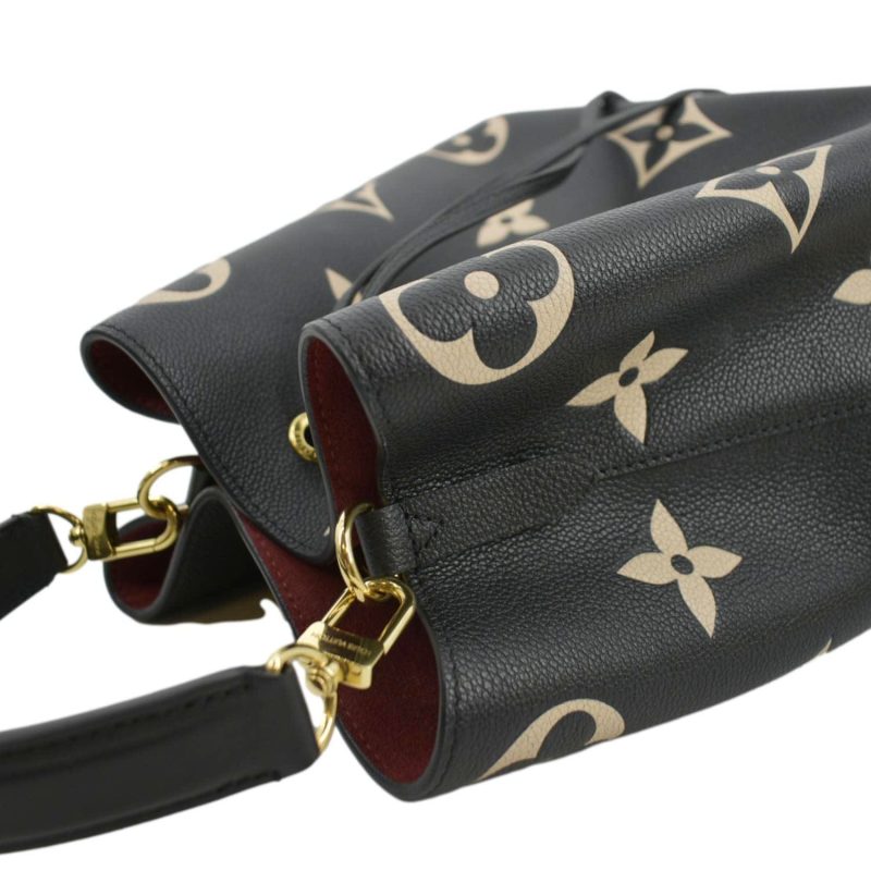Louis Vuitton NeoNoe MM Bicolor Monogram Empreinte Leather Shoulder Bag Black - Image 6