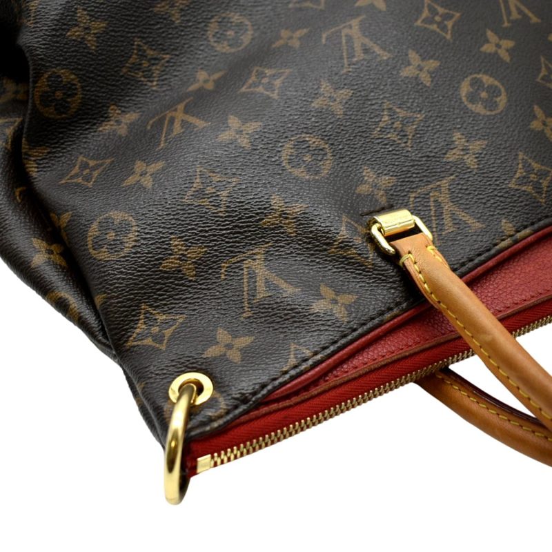 LOUIS VUITTON Pallas MM Monogram Canvas Shoulder Bag Brown - Image 4