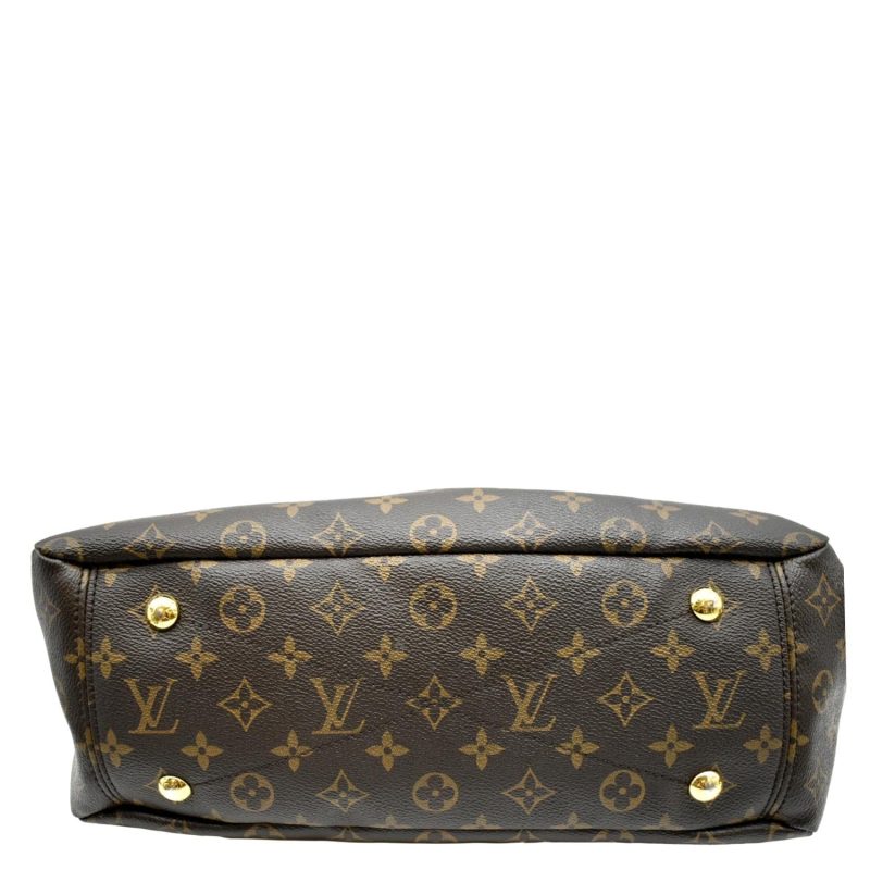 LOUIS VUITTON Pallas MM Monogram Canvas Shoulder Bag Brown - Image 10