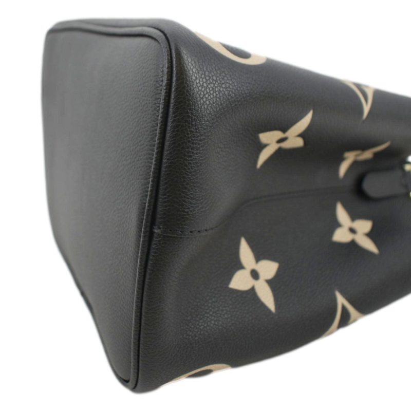 Louis Vuitton NeoNoe MM Bicolor Monogram Empreinte Leather Shoulder Bag Black - Image 7