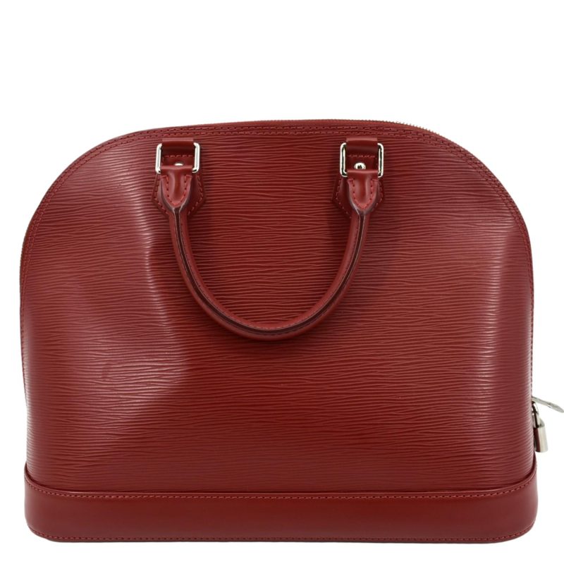 Louis Vuitton Alma GM Epi Leather Satchel Crossbody Bag Red - Image 2