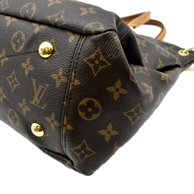 LOUIS VUITTON Pallas MM Monogram Canvas Shoulder Bag Brown - Image 8