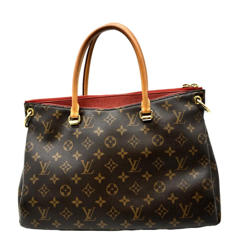 LOUIS VUITTON Pallas MM Monogram Canvas Shoulder Bag Brown - Image 2