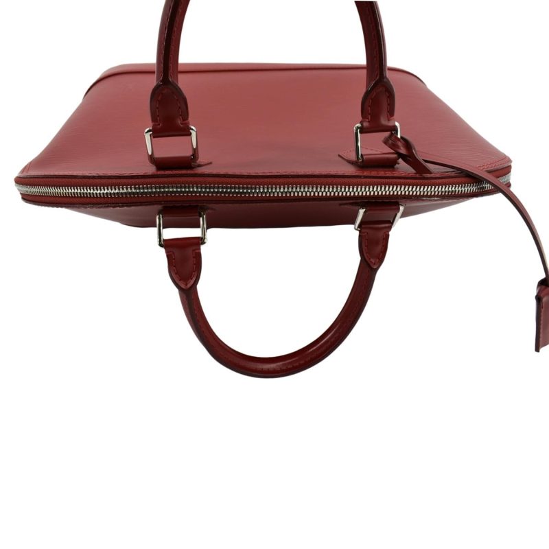 Louis Vuitton Alma GM Epi Leather Satchel Crossbody Bag Red - Image 3