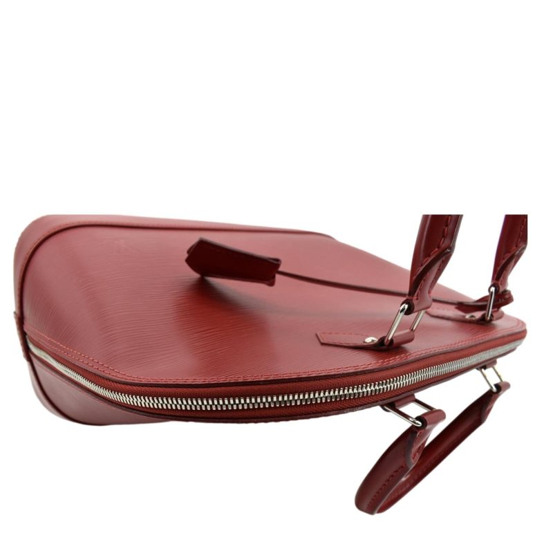 Louis Vuitton Alma GM Epi Leather Satchel Crossbody Bag Red - Image 5