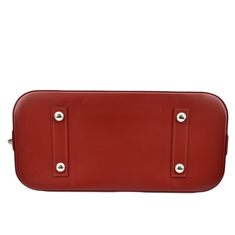 Louis Vuitton Alma GM Epi Leather Satchel Crossbody Bag Red - Image 8