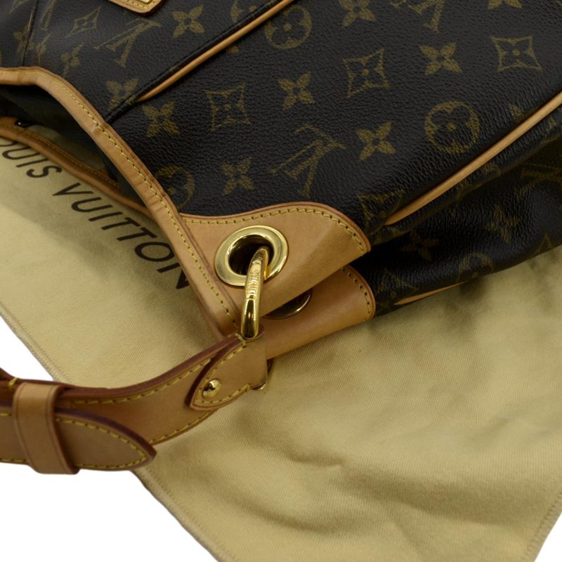 LOUIS VUITTON Galliera PM Monogram Canvas Hobo Shoulder Bag Brown - Image 5