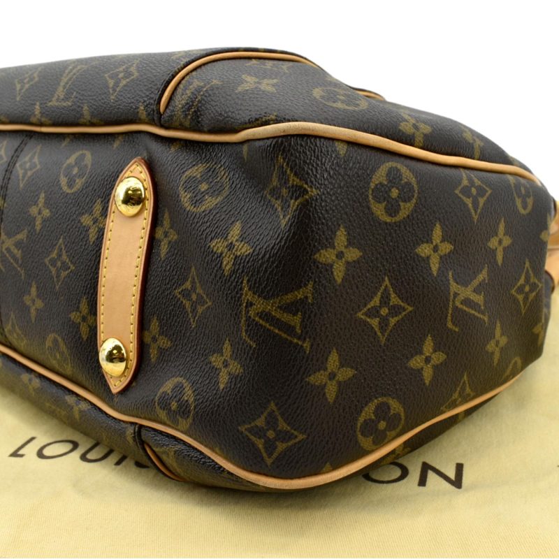 LOUIS VUITTON Galliera PM Monogram Canvas Hobo Shoulder Bag Brown - Image 9