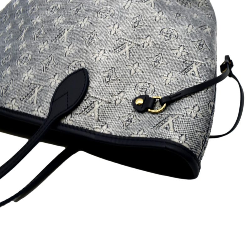 LOUIS VUITTON Neverfull MM Autres Toiles Monogram Canvas Tote Bag Metallic Chrome - Image 5