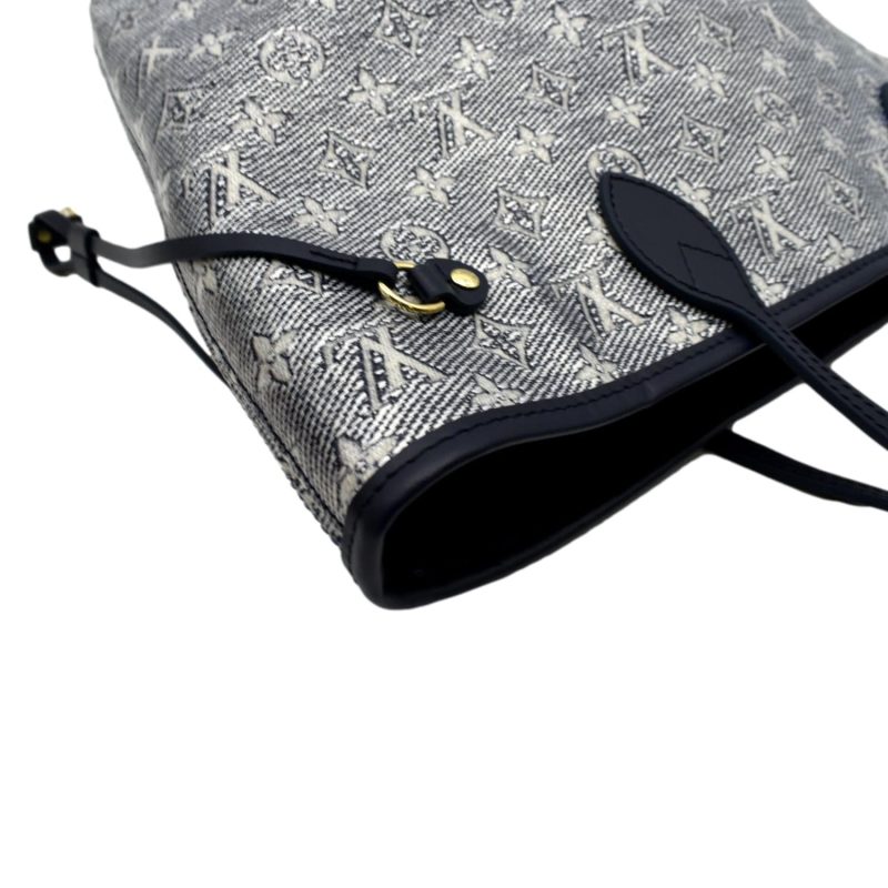 LOUIS VUITTON Neverfull MM Autres Toiles Monogram Canvas Tote Bag Metallic Chrome - Image 6