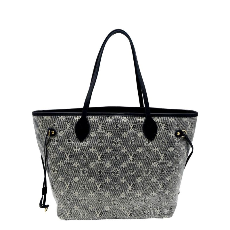 LOUIS VUITTON Neverfull MM Autres Toiles Monogram Canvas Tote Bag Metallic Chrome - Image 3