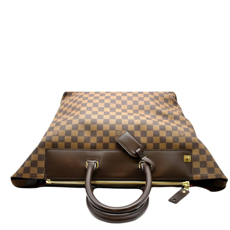 LOUIS VUITTON Greenwich PM Damier Ebene Travel Tote Bag Brown - Image 3