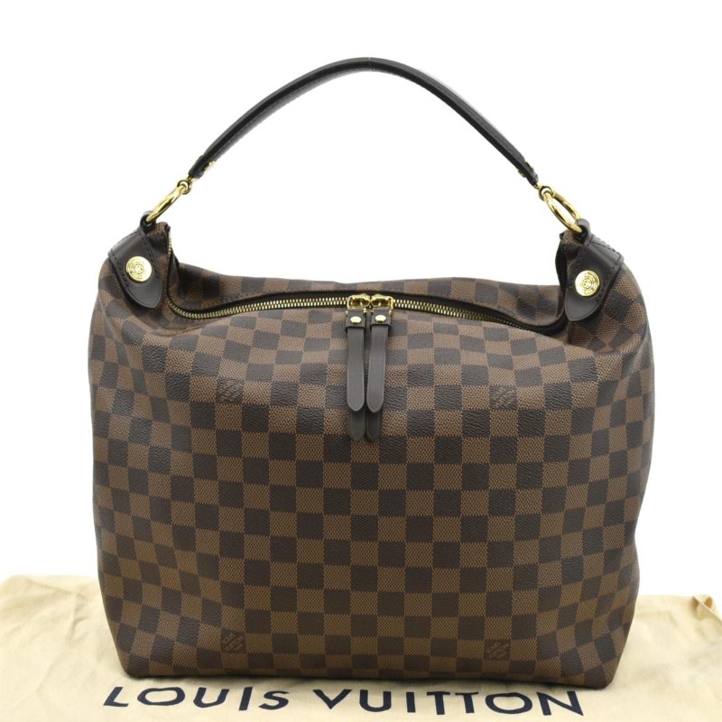LOUIS VUITTON Duomo Hobo Damier Ebene Hobo Bag Brown - Image 2