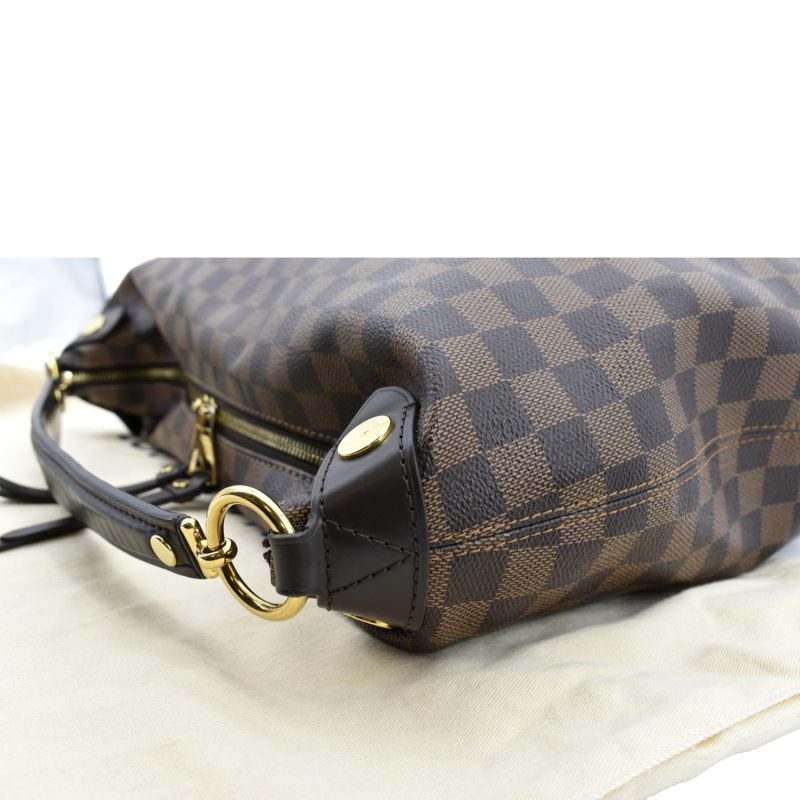 LOUIS VUITTON Duomo Hobo Damier Ebene Hobo Bag Brown - Image 5